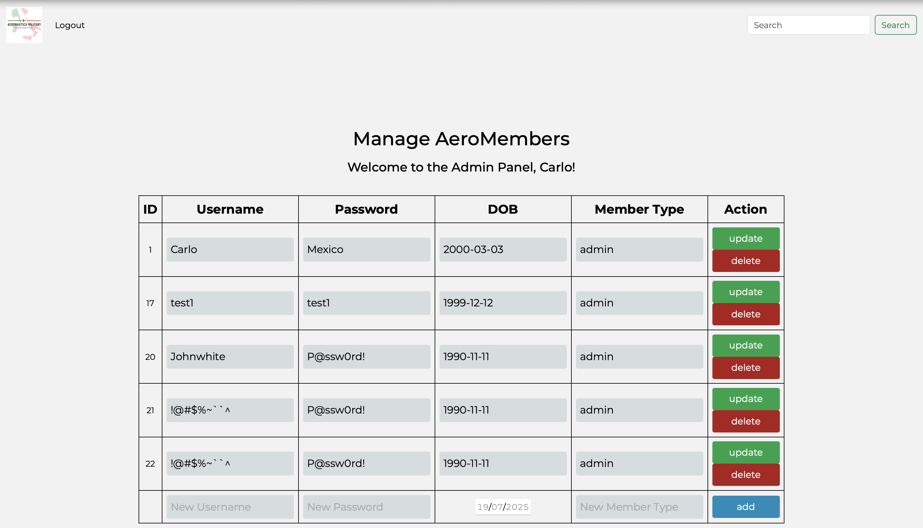 Homepage